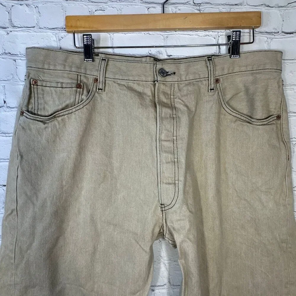 Levi’s Men’s 501 XX Jeans Mens Tan Straight‎ Fit Pants Chino